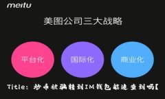 Title: 炒币被骗转到IM钱包能追查到吗?